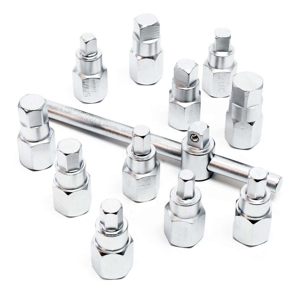 Coffret de douille de vidange 12 pièces Kit de clés Outil pour Huile de voiture et - 3