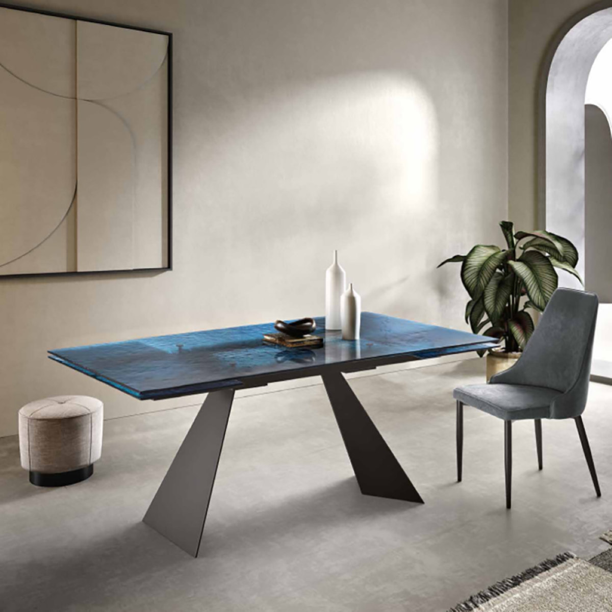 Tavolo Cristallo Allungabile Design Tavolo Vetro Allungabile