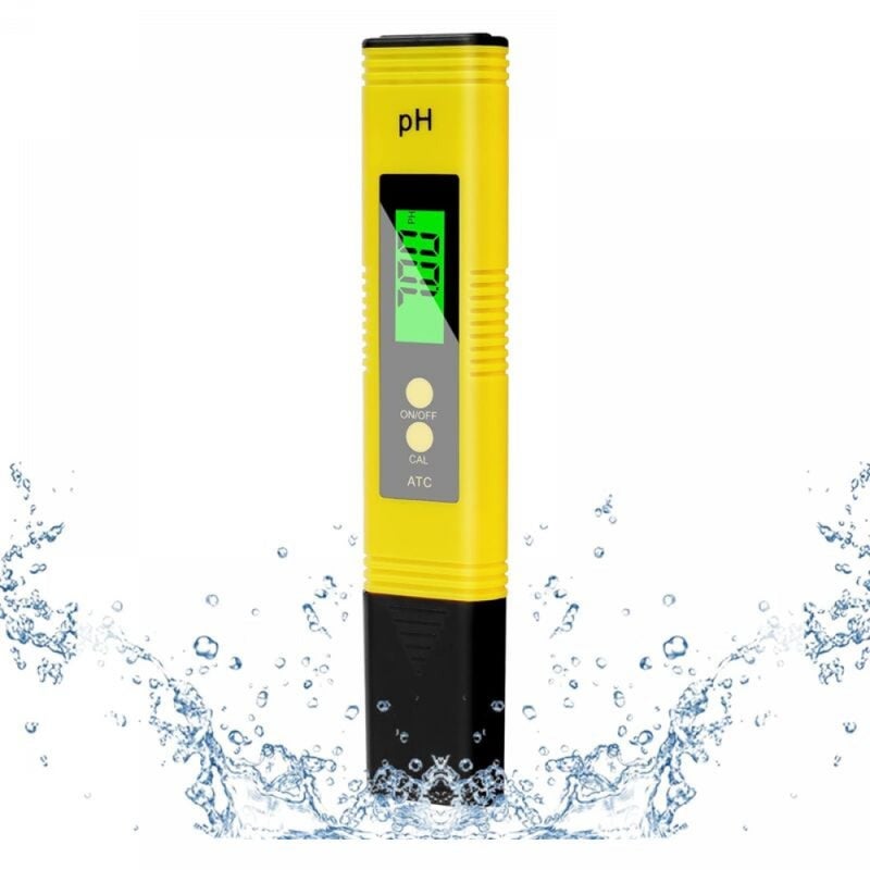 Miernik pH 4 w 1, tester pH, miernik pH z ekranem LCD, wysoka precyzja (rozdzielczość 0,01), miernik pH do basenu.