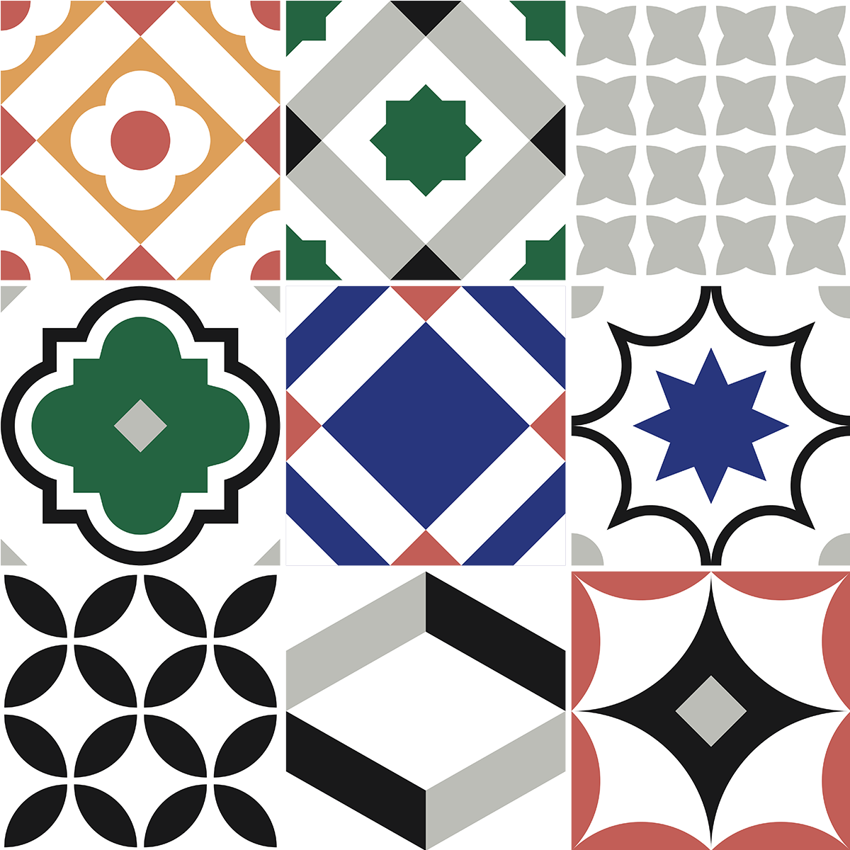 Adesivos de azulejo para parede, para cozinha e banheiro - 9 adesivos ...