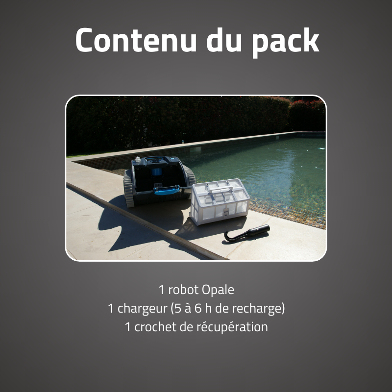 Bestway Robot piscine autonome Opale - nettoyage fond et parois - 5x9m max - 5