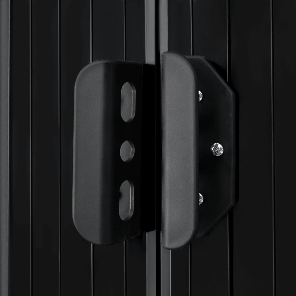 Maison Exclusive - Capanno Attrezzi da Giardino Antracite Acciaio 204x132x186 cm - 7