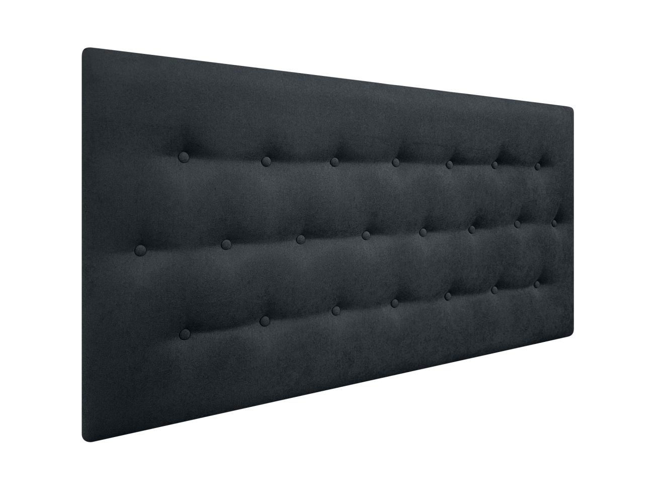 DecorQUALITY Cabecero de cama 150 PARIS Cabezal tapizado tejido antimanchas Negro 150x70 cm - 2