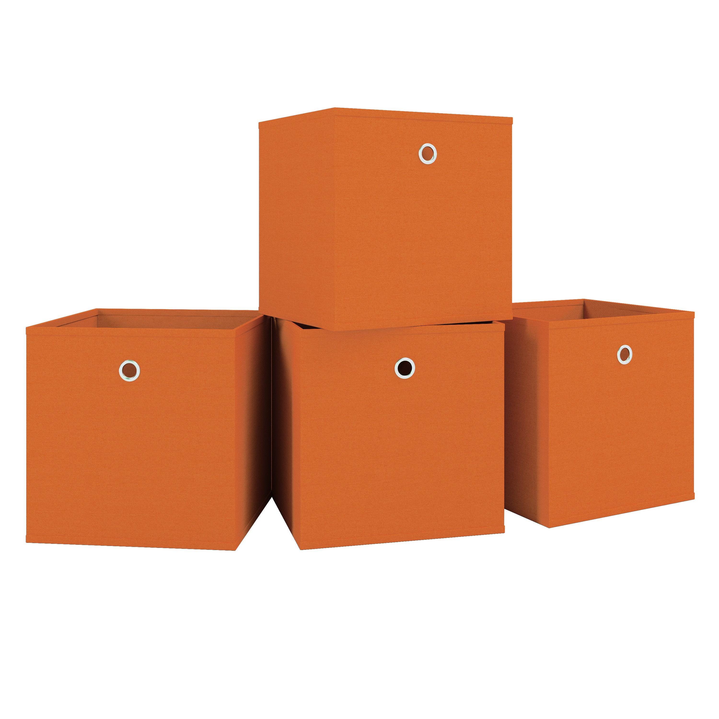 VCM Pudełko do przechowywania Boxas Pomarańczowy H. 28 x B. 27 x T. 27 cm