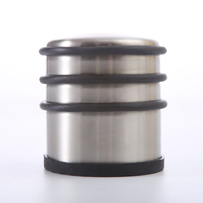 Solidny odbojnik do drzwi bez wiercenia - Odbojnik do drzwi wykonany z trwałej stali nierdzewnej z antypoślizgową gumą