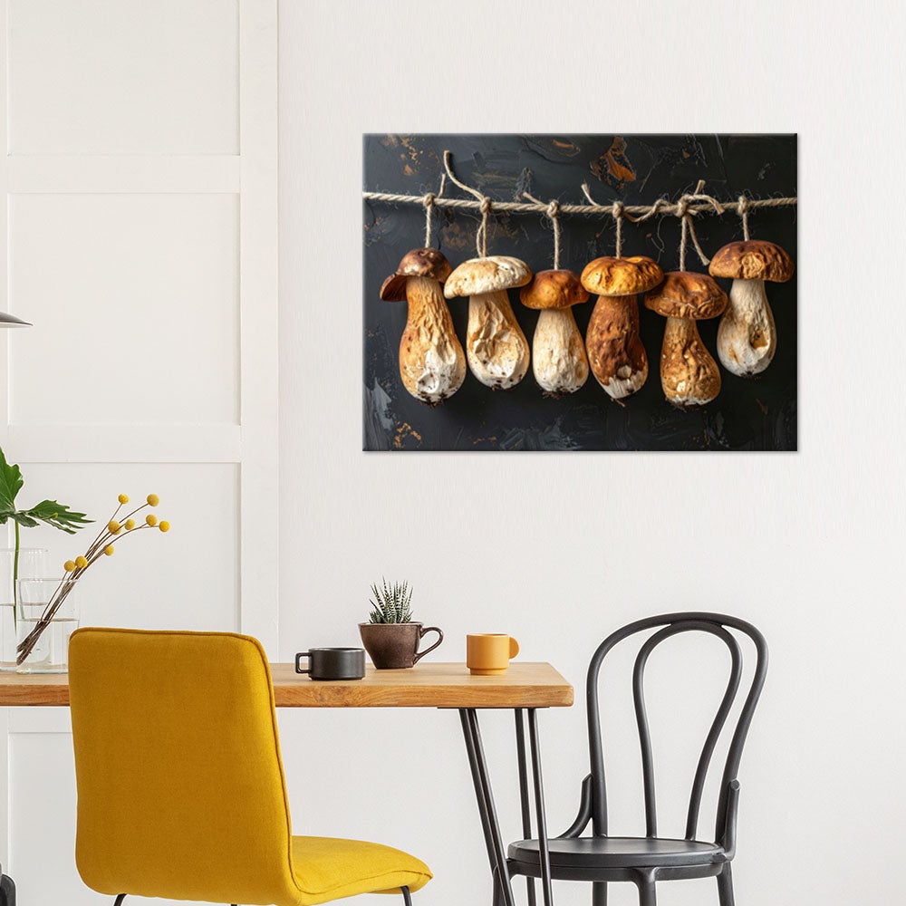 Obraz do kuchni restauracji baru jadalni, Suszone grzyby leśne 60x40 - 2