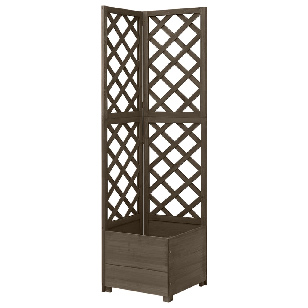 Prosper Plast DLOFR250 Vaso Per Ringhiera Lofly, Colore Grigio Pietra, 24,5x24,5x22,5 Cm, In Plastica Riciclata Ed Ecologica