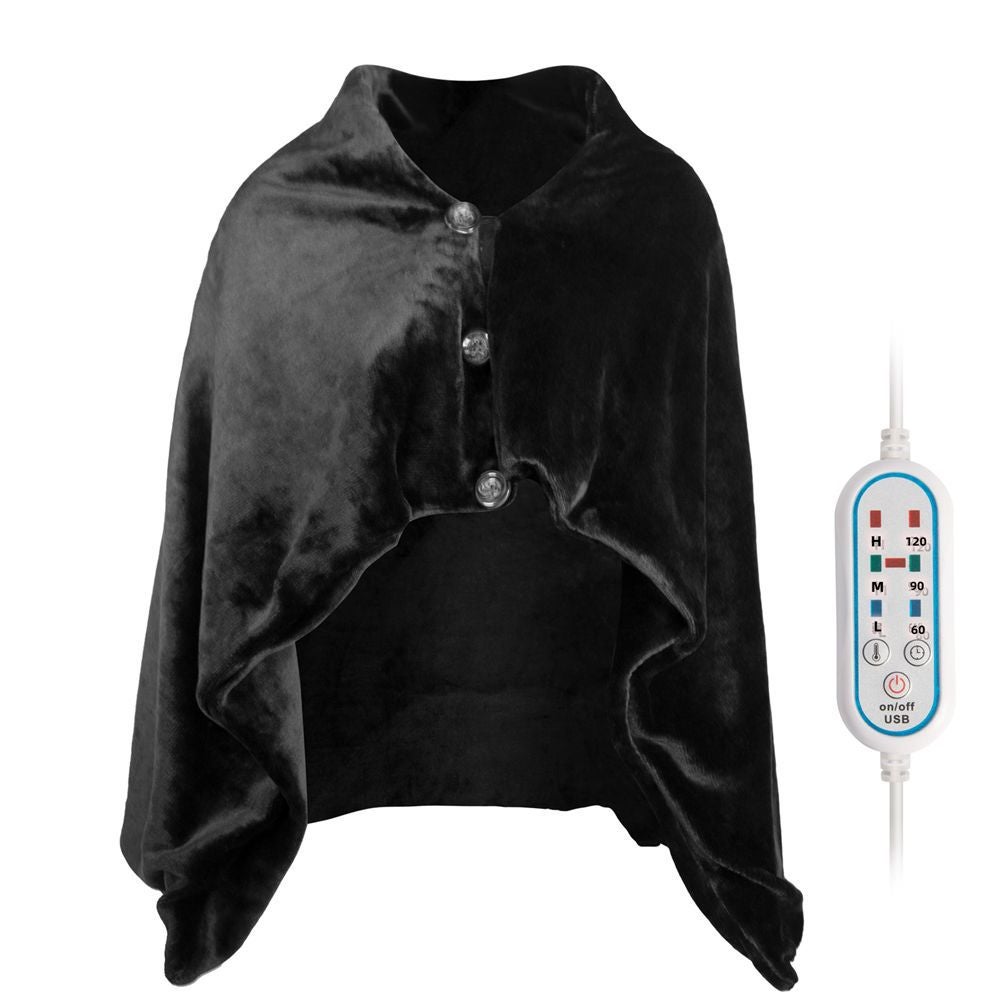 Inter-New  Manta Eléctrica De 80 X 120 Cm, Chal Calefactable Por Usb Con 3 Niveles De Calor Y 3 Temporizadores. , Leroy Merlin