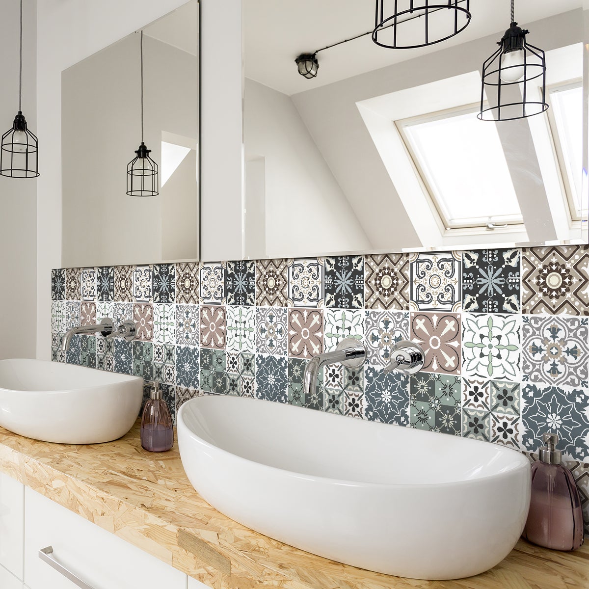 9 adesivi piastrelle azulejos ariahna - Sticker adesivo - adesivi murali - 9stickers10x10cm - 5