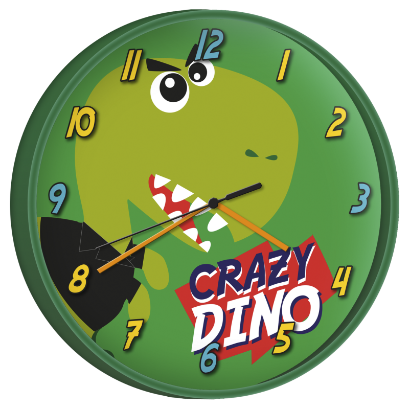 Horloge Murale Schtroumpf Verte 25 Cm - Neuve Sous Boîte