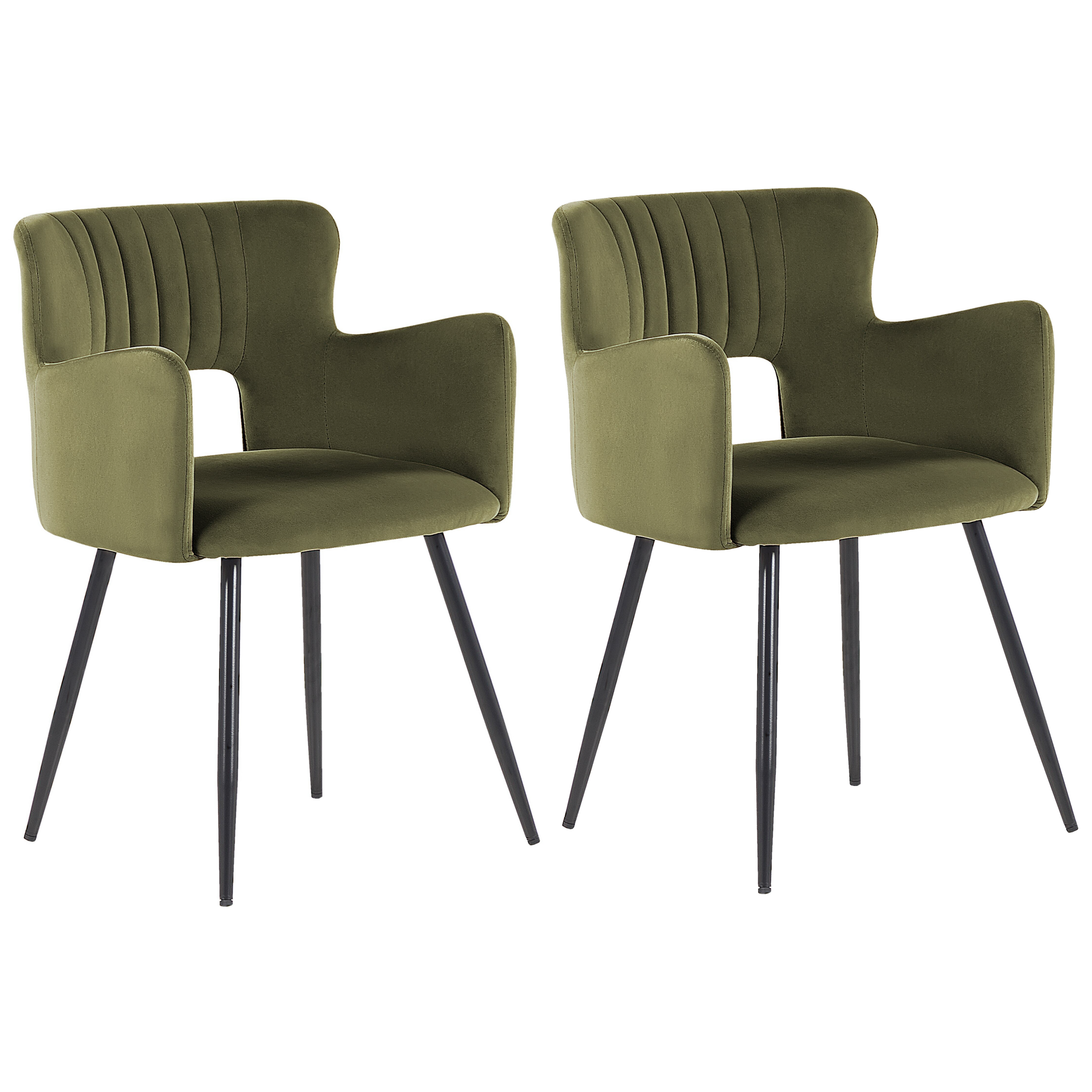 Ensemble de salle à manger, table à manger hexagonale, 4 chaises en velours, vert, pieds en métal noir