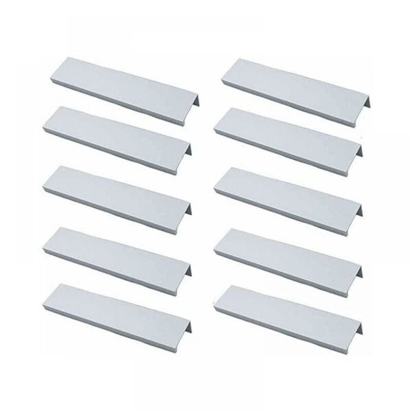 10 mânere de bucătărie încastrate, mânere lustruite din aliaj de aluminiu de 64 mm