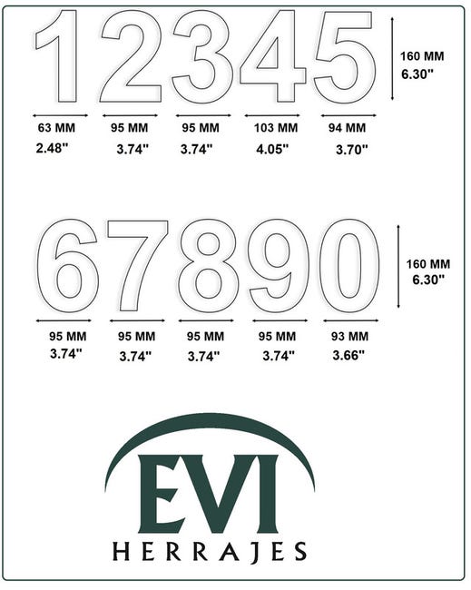 Numero Civico Esterno Moderno Acciaio Inossidabile,altezza 125 Mm, Placcato Nero (Numero 7 Sette - Foto 7
