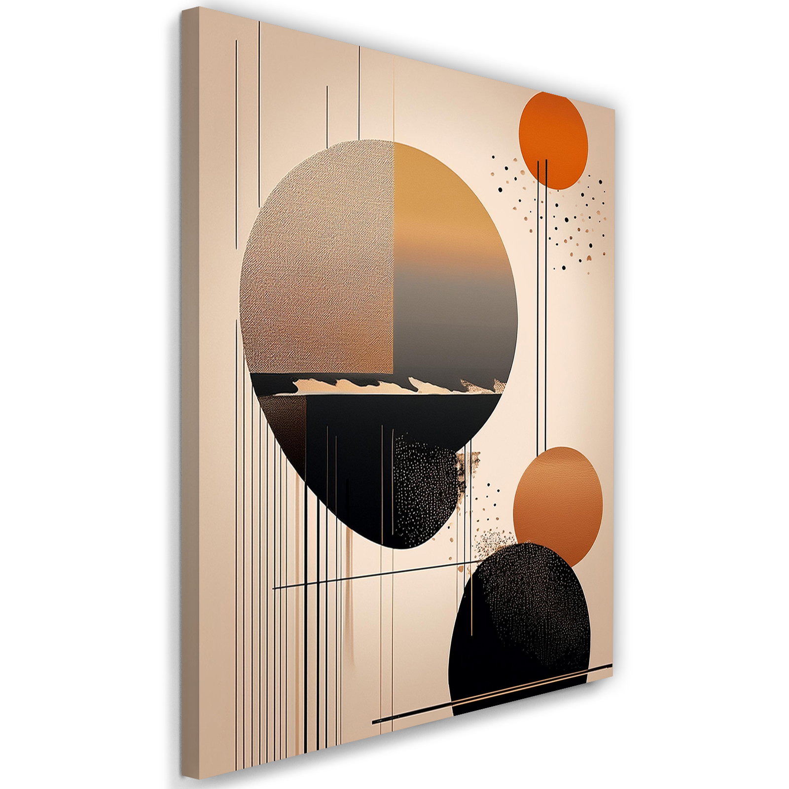 Obraz na płótnie, Abstrakcja Kształty Geometryczne 70x100