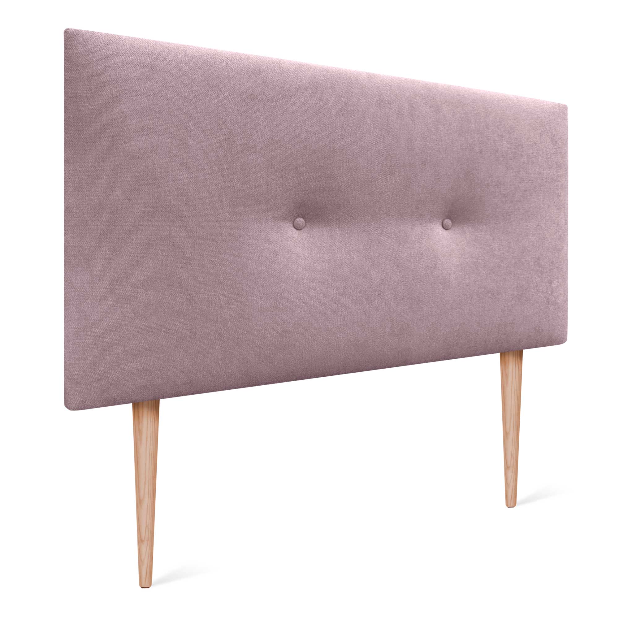Tête de lit tapissée en tissu 100% lin marron 160x100cm EDMOND