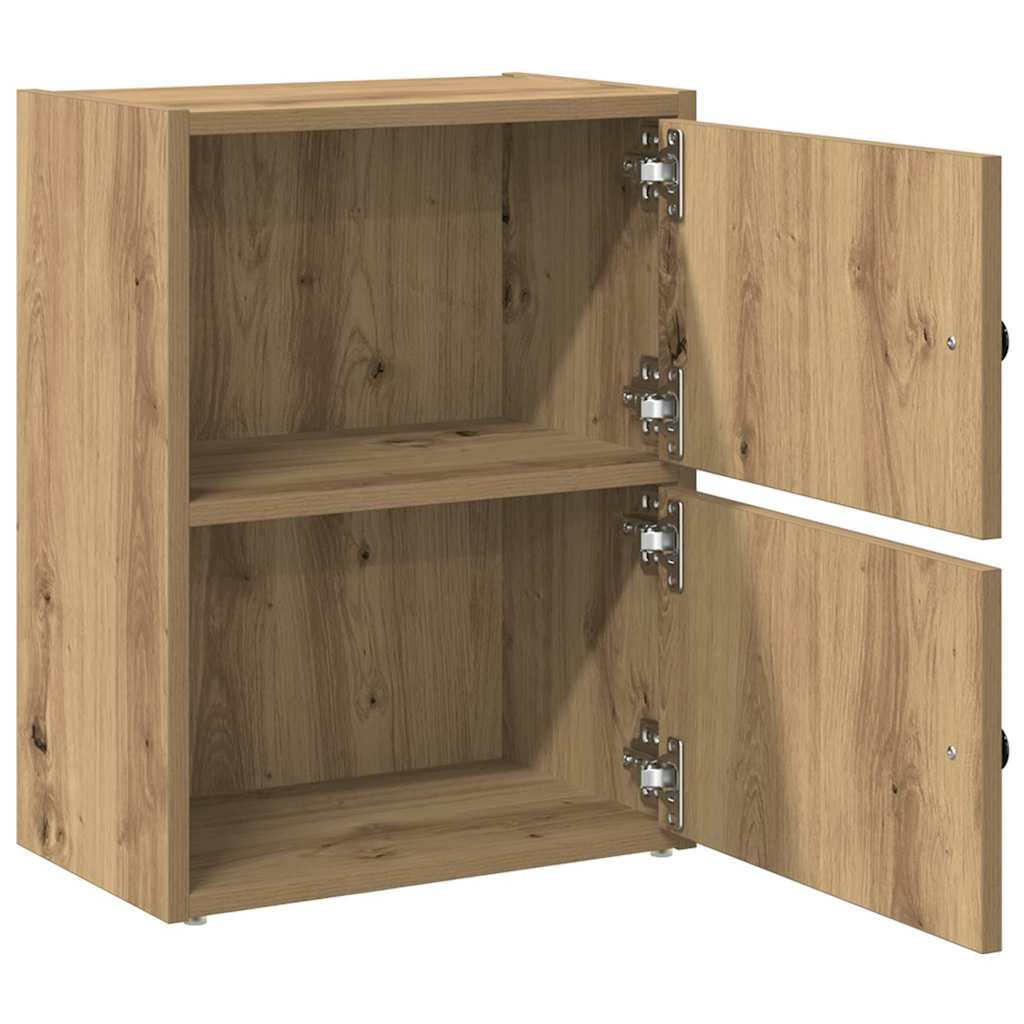 Bibliothèque pour Bureau en Bois Marron H. 52 x l. 40 x P. 24 cm - 5