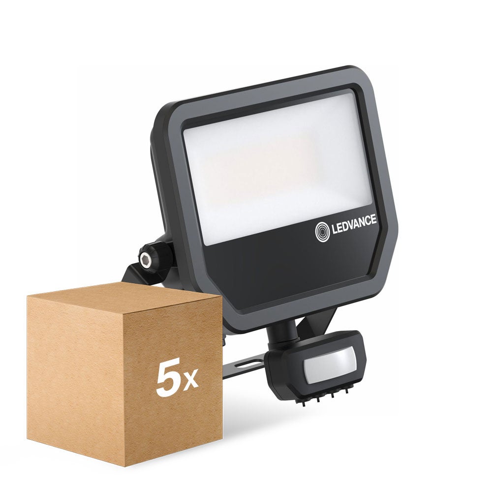Lot 5x Ledvance Projecteur LED Aluminium Noir 41W 6000lm 100D - 840 ...