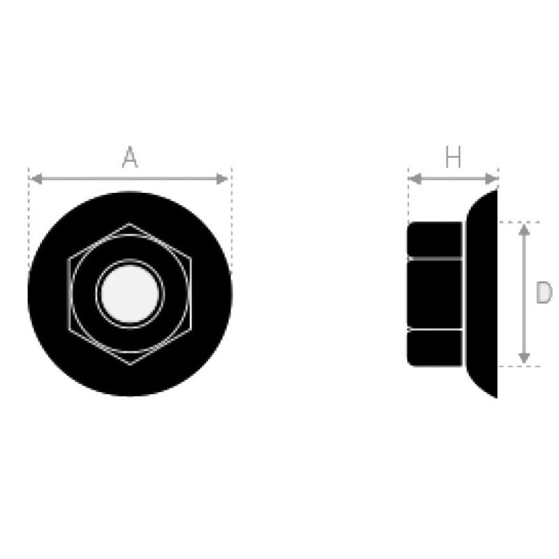Écrous à embase crantée acier zingué blanc classe 8.8 M12 boite de 50 Ultima AFB692312 - 2
