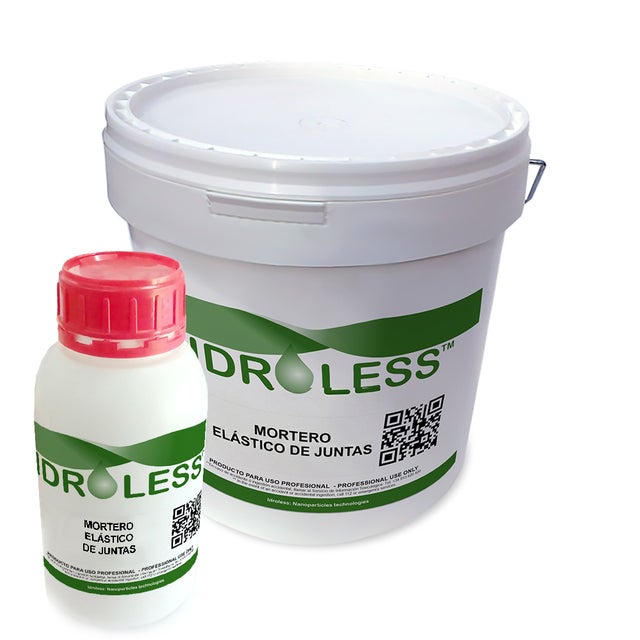 Argamassa elástica impermeável para juntas Idroless (4kg + 1kg) - Solução bicomponente para betumagem de azulejos e pavimentos