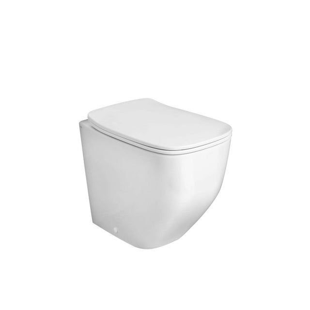 Wc sur pied blanc brillant sans rebord | Mozart