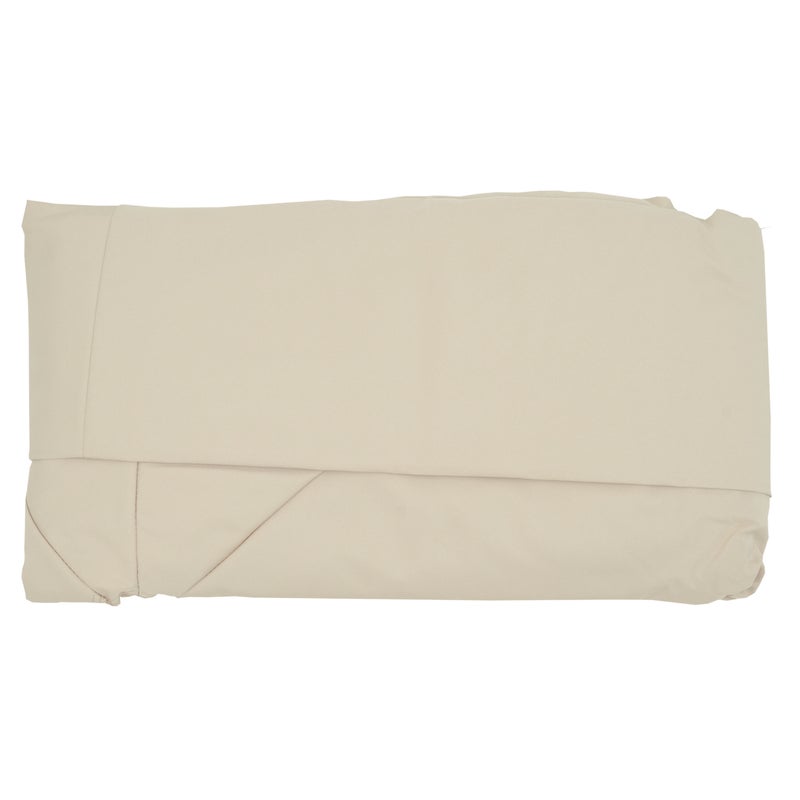 Pokrowiec na parasol HWC-A96, 8 okrągłych żeber Ø4m 220g/m² poliester, pokrowiec zamienny np. do parasola wiszącego HWC-A96 ~ kremowo-beżowy