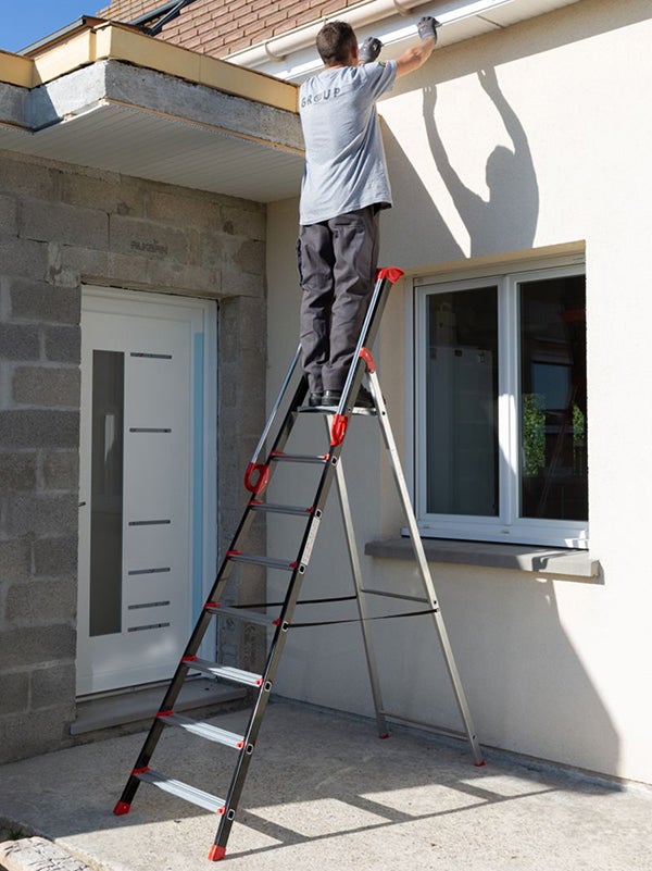 Escabeau alu 7 marches - Hauteur de travail max. 3.41m - 239207 - 4