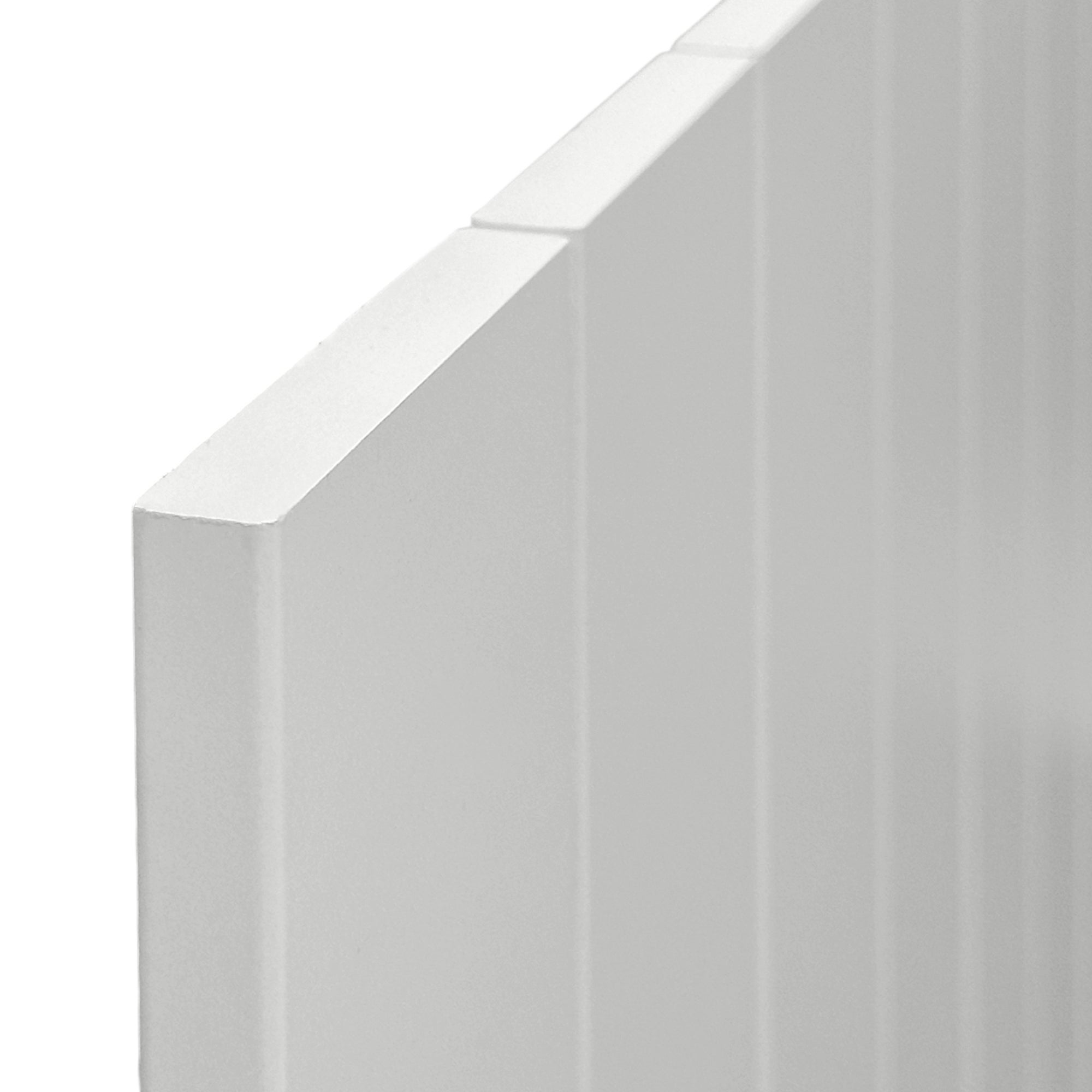 DHOME Cabeceira de Madeira reciclada em MDF Estilo Palete Vertical 150x46 Camas 150 - Branco Sólido - 6
