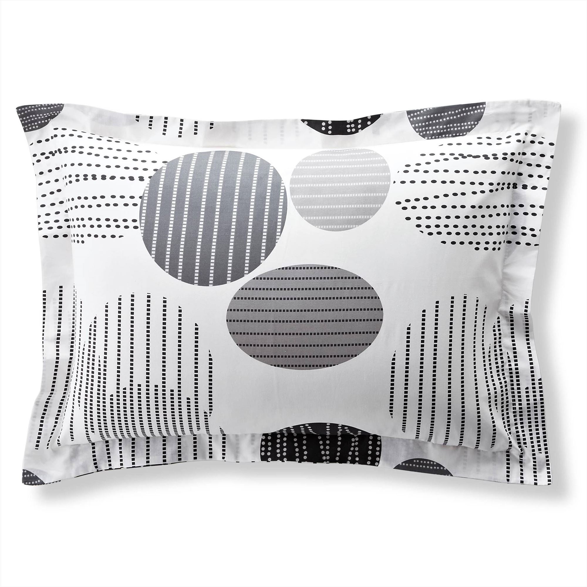 Taie volant BAXLEY 50x70 gris en coton - 5