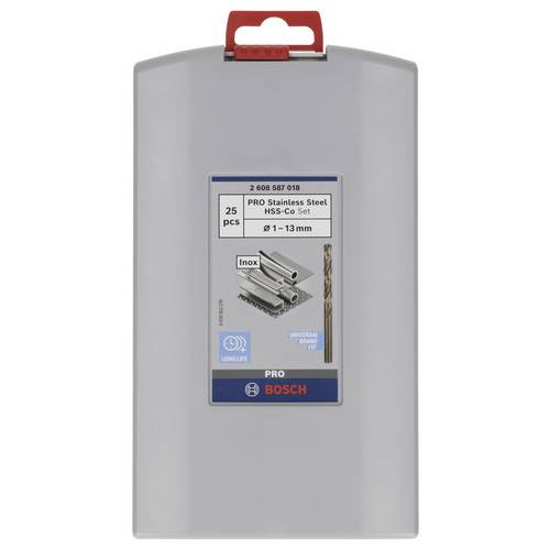 Bosch Professional - Coffret 25 forets métaux HSS-CO ProBox 1 à 13mm - 2608587018 - 2