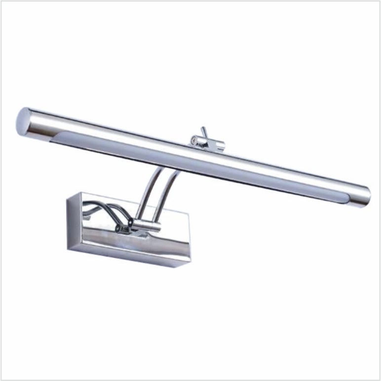 Kinkiet LED do oświetlania obrazów i luster, 6 W, ciepłe światło, chromowany, przegubowy, 40 cm