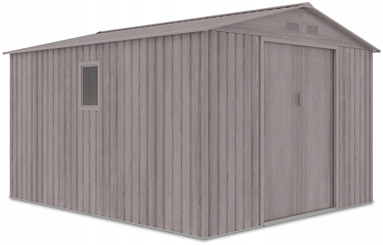 Domek Ogrodowy Narzędziowy na Narzędzia Szopa HUDSON 319x277 cm Metalowy 1 szt