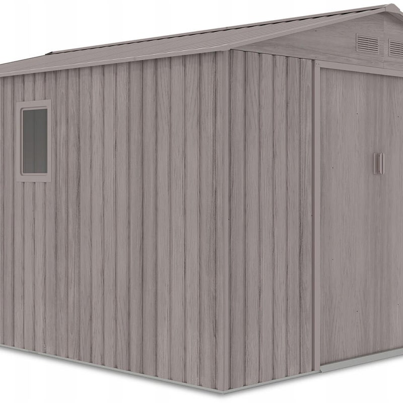 Domek Ogrodowy Narzędziowy na Narzędzia Szopa HUDSON 319x277 cm Metalowy 1 szt