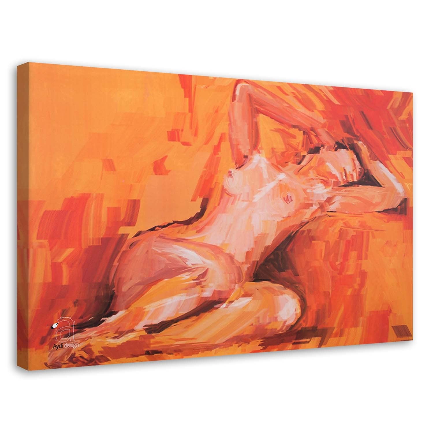 Obraz na płótnie, Akt kobiecy - abstrakcja 60x40