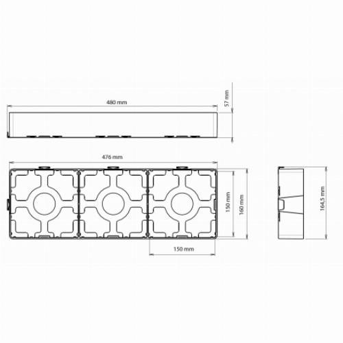 Plaque pour 3 pavés 15x15 - Urbanit pavés - 4