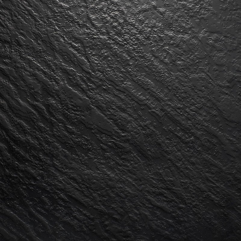 Receveur de douche 90 x 160 cm extra plat noir LUCIA en SoliCast® surface ardoisée - 5