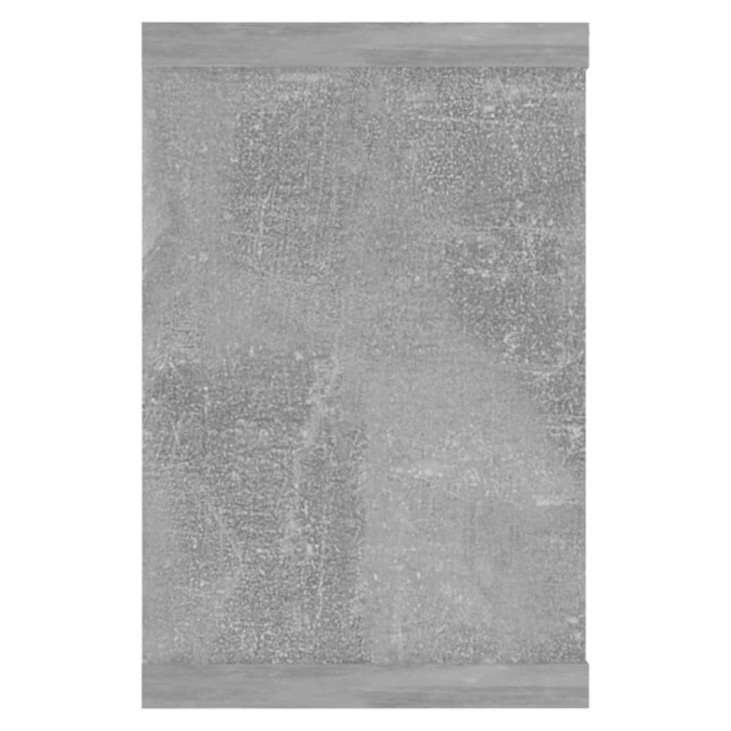 vidaXL Mensole Parete a Cubo 2pz Grigio Cemento 60x15x23cm Multistrato - 6