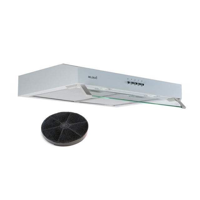 BELDEKO Hotte Casquette 60 cm Blanc 210 m3/h 100W - Marque Française