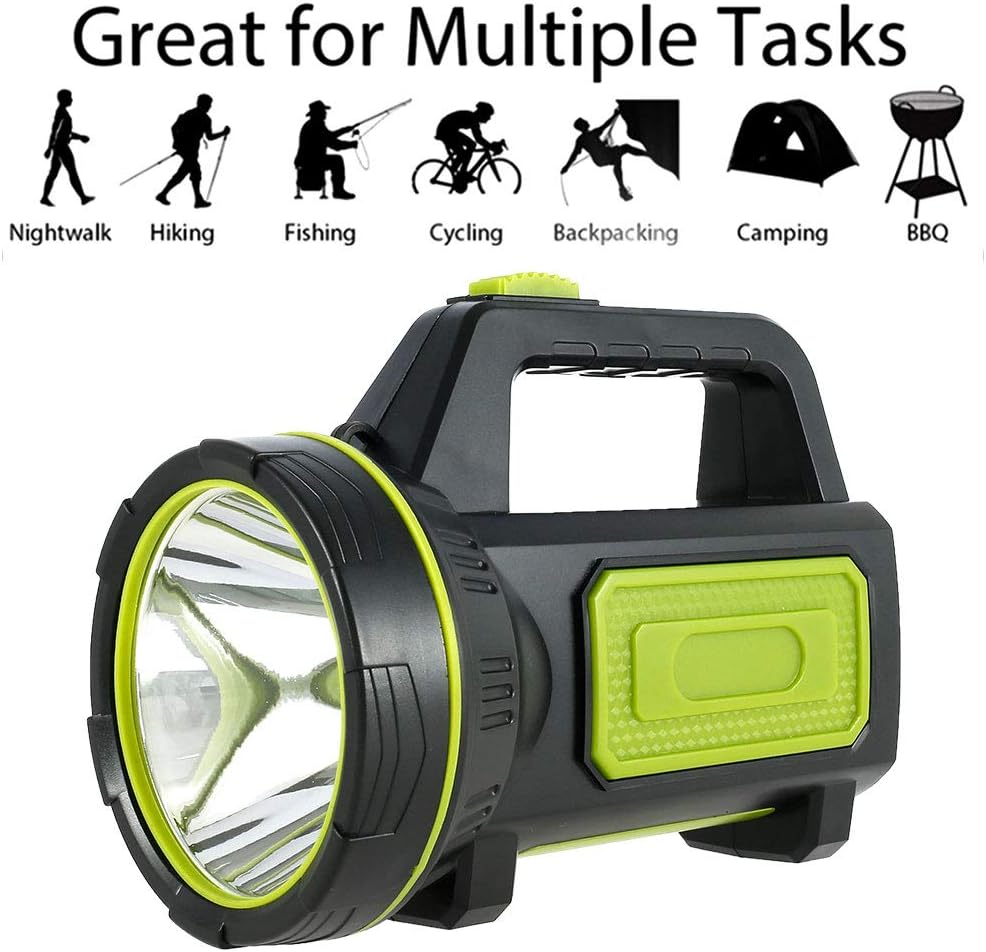 Lampe torche LED ultra-puissante rechargeable par USB, étanche, haute puissance, idéale pour les situations d'urgence, la randonnée, le camping et l - 4