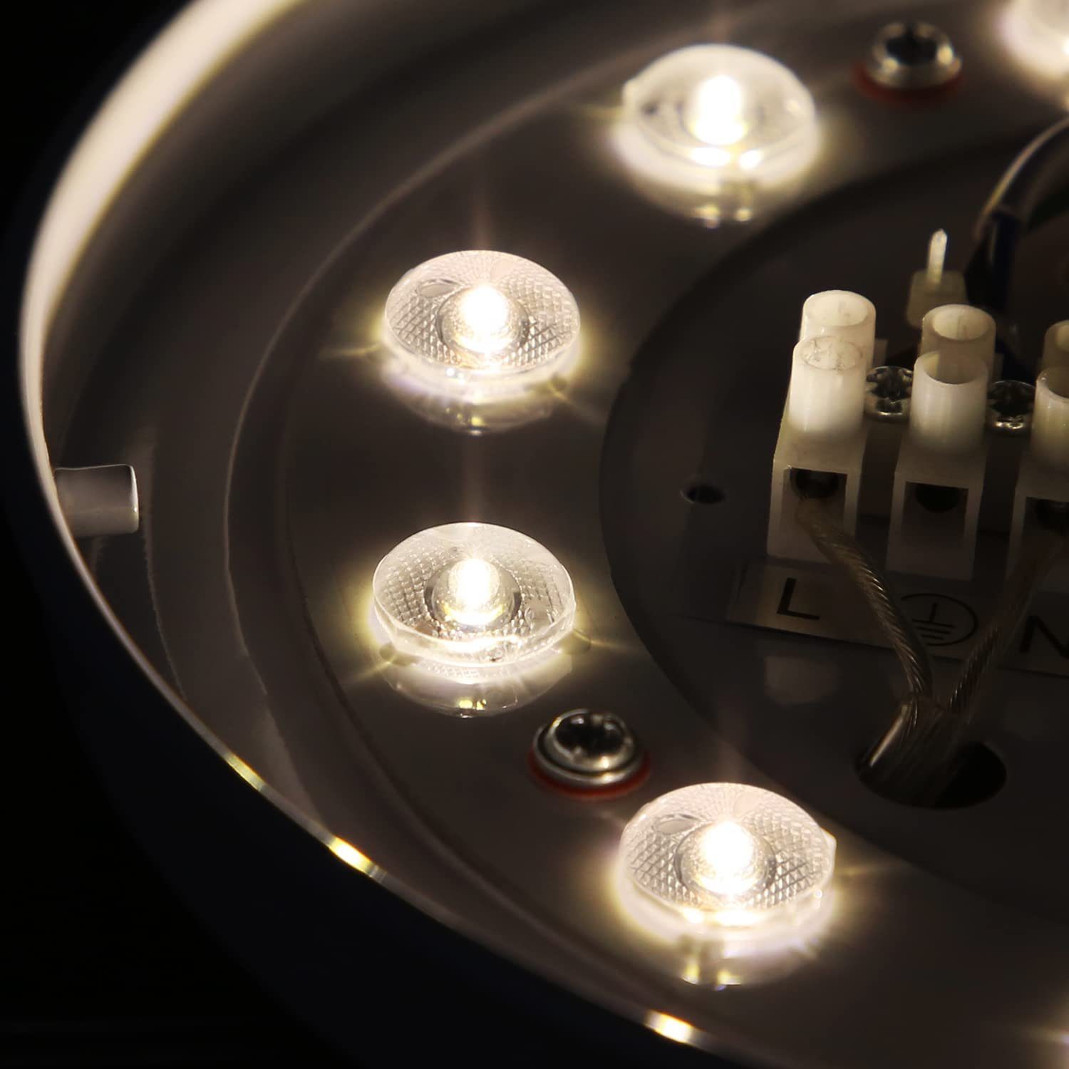 NETTLIFE Lampa sufitowa LED 21 cm 15 W Neutralna biała lampa do sypialni Okrągła gwiazda dekoracyjna do pokoju dziecięcego - 6