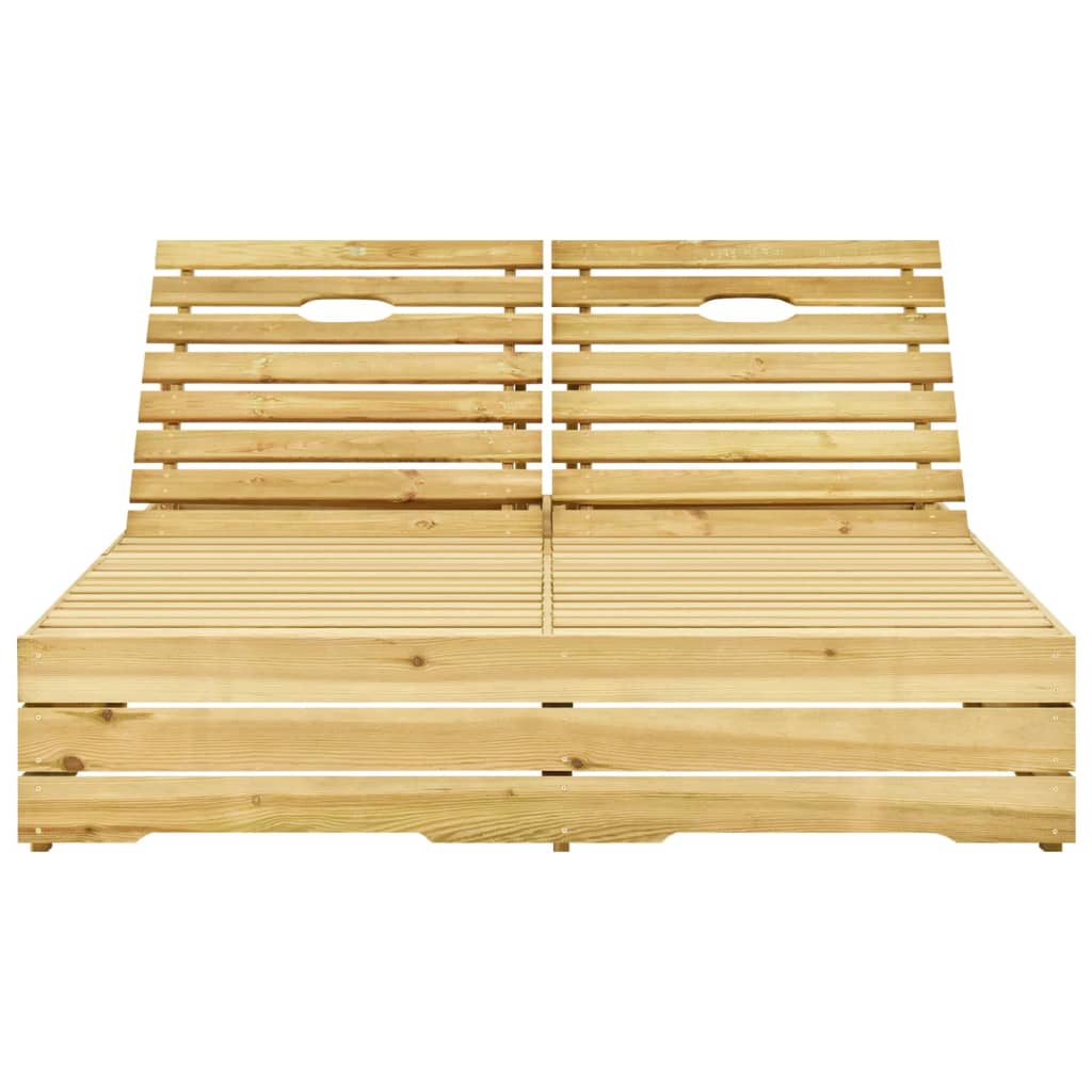 Sedia a sdraio lettino da giardino prendisole terrazza mobili da esterno 198 x 135 x (30-75) cm doppi e c 02_0012753 - 3