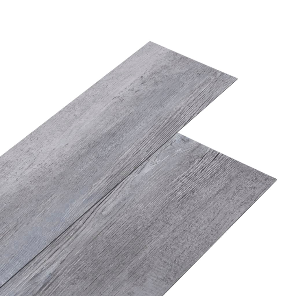 Lamas suelo de pvc autoadhesivas | tarimas de suelo | tarimas autoadhesivas madera gris mate 2,51 m² 2 mm cfw92723
