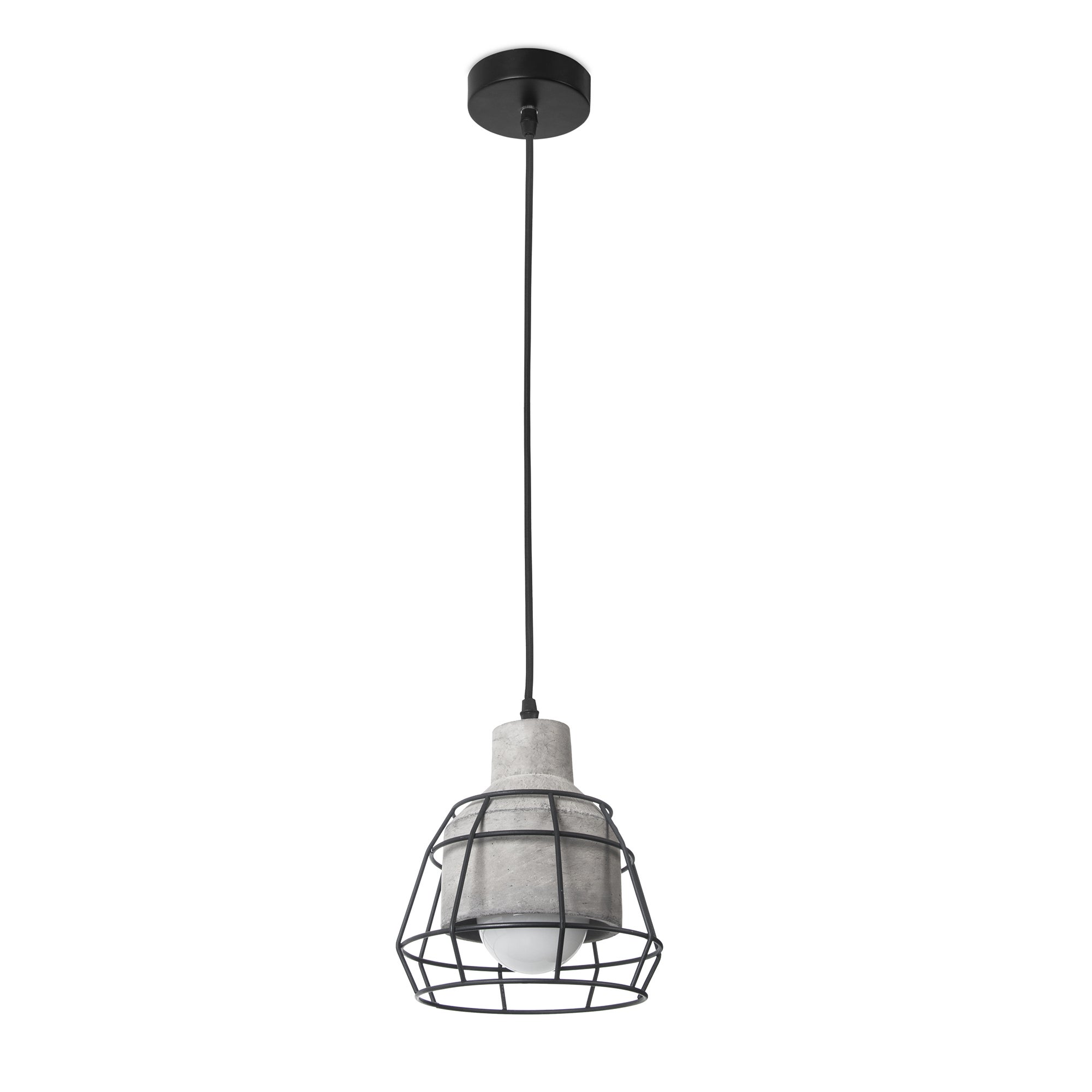 Lampe Pendentif modèle King E27 FORLIGHT en ciment - 9