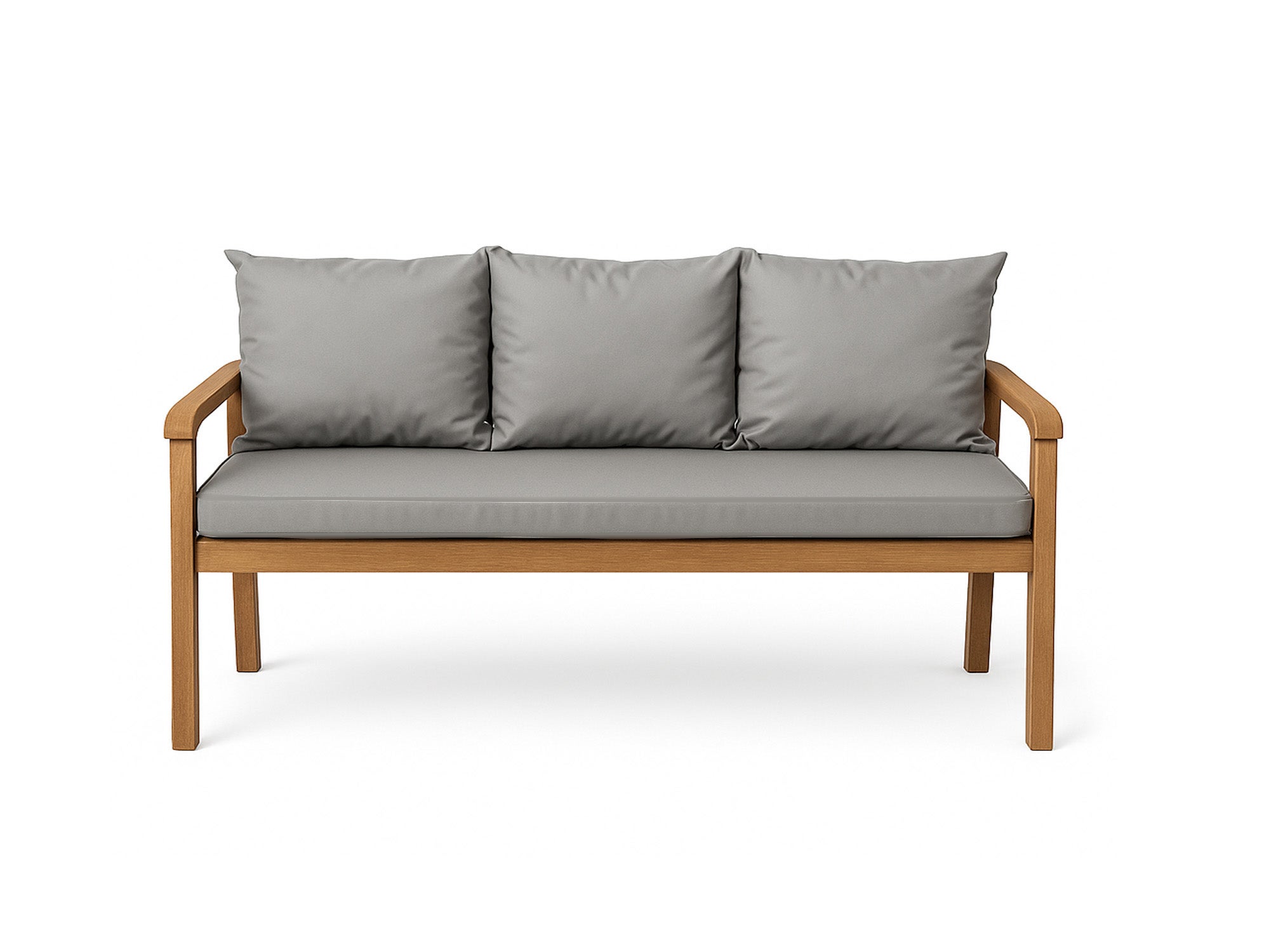 Poduszka ogrodowa na ławkę 160x50x50cm poduszka na meble ogrodowe jasna szara, poduszka na balkon taras, poducha ogrodowa na huśtawkę