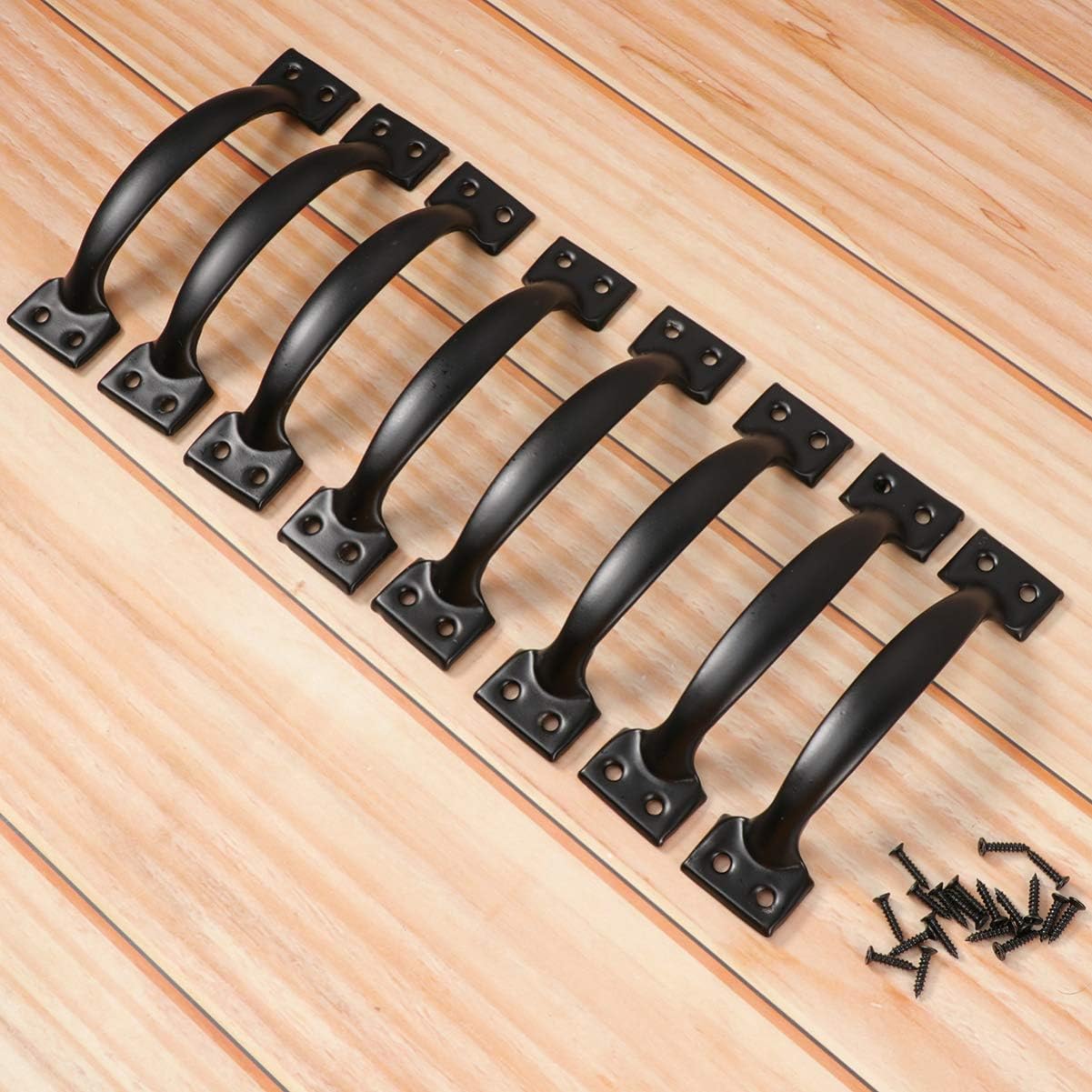 Poignées De Porte - JORMFTTE - Vintage - Lot De 4 - 5 Pouces - Noir