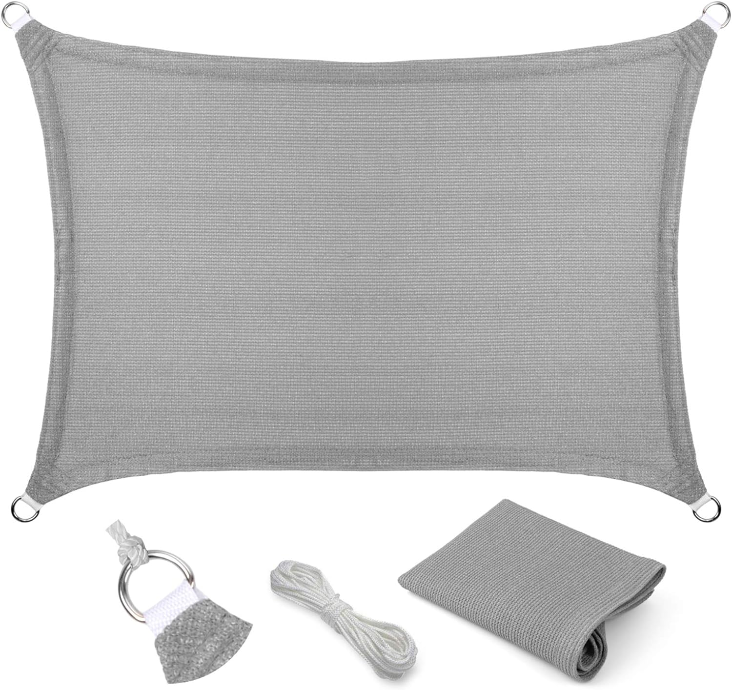 Żagiel przeciwsłoneczny Ochrona przed słońcem wiatrem Markiza z tkaniny PEHD Zewnętrzny żagiel przeciwsłoneczny Odporna promieniowanie markiza ogrodu