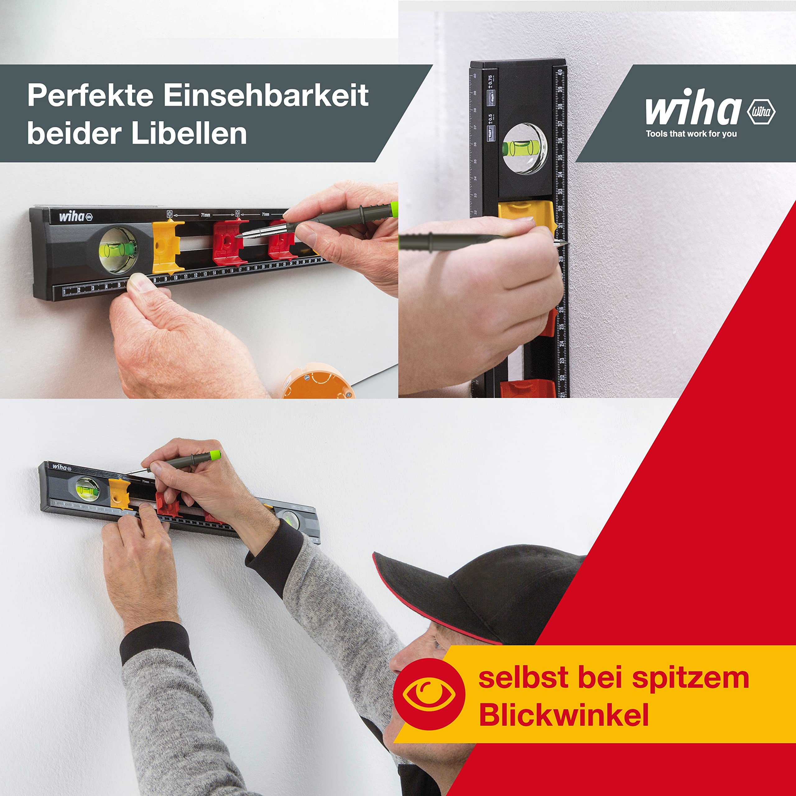Wiha Niveau à bulles pour électricien 40 cm (42074) - 6