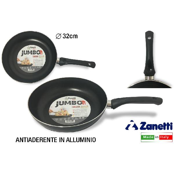 Padella Jumbo Antiaderente 32cm - Made In Italy, Fondo Rettificato, Alluminio - Foto 9