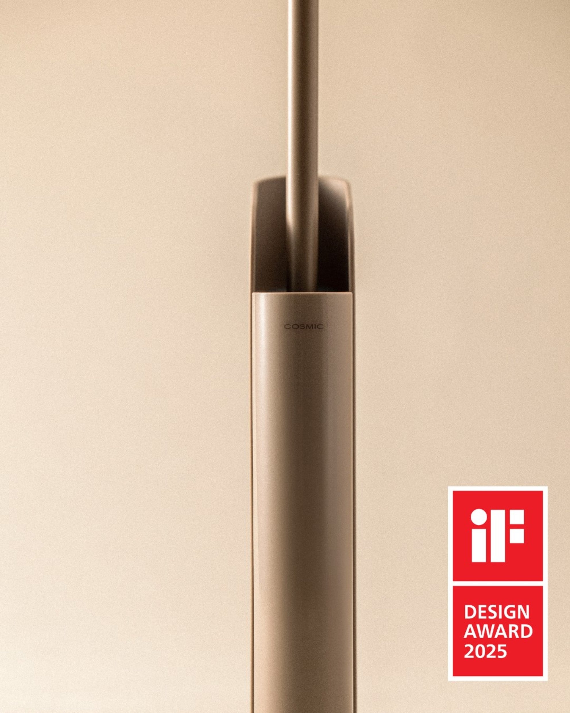 COSMIC Brosse de Toilette en Silicone au Design Flexible et Ultrafine. Porte-brosse de Sol ou Mural pour WC. Porte-brosse - 2