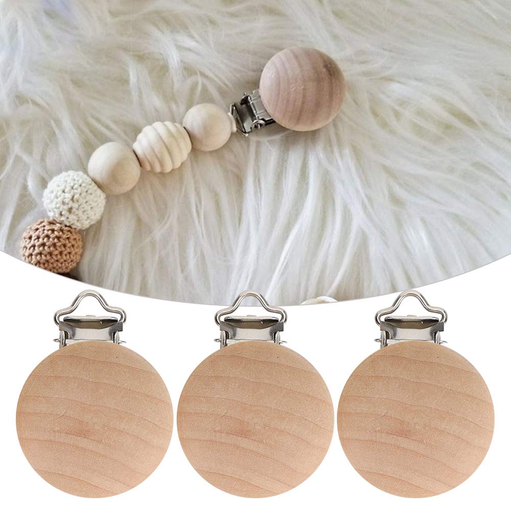 8 Clip Ciuccio In Legno - Forme Animali, Con Gancio Per Vestiti, Per Bambini, Sicure E Colorate - Foto 7