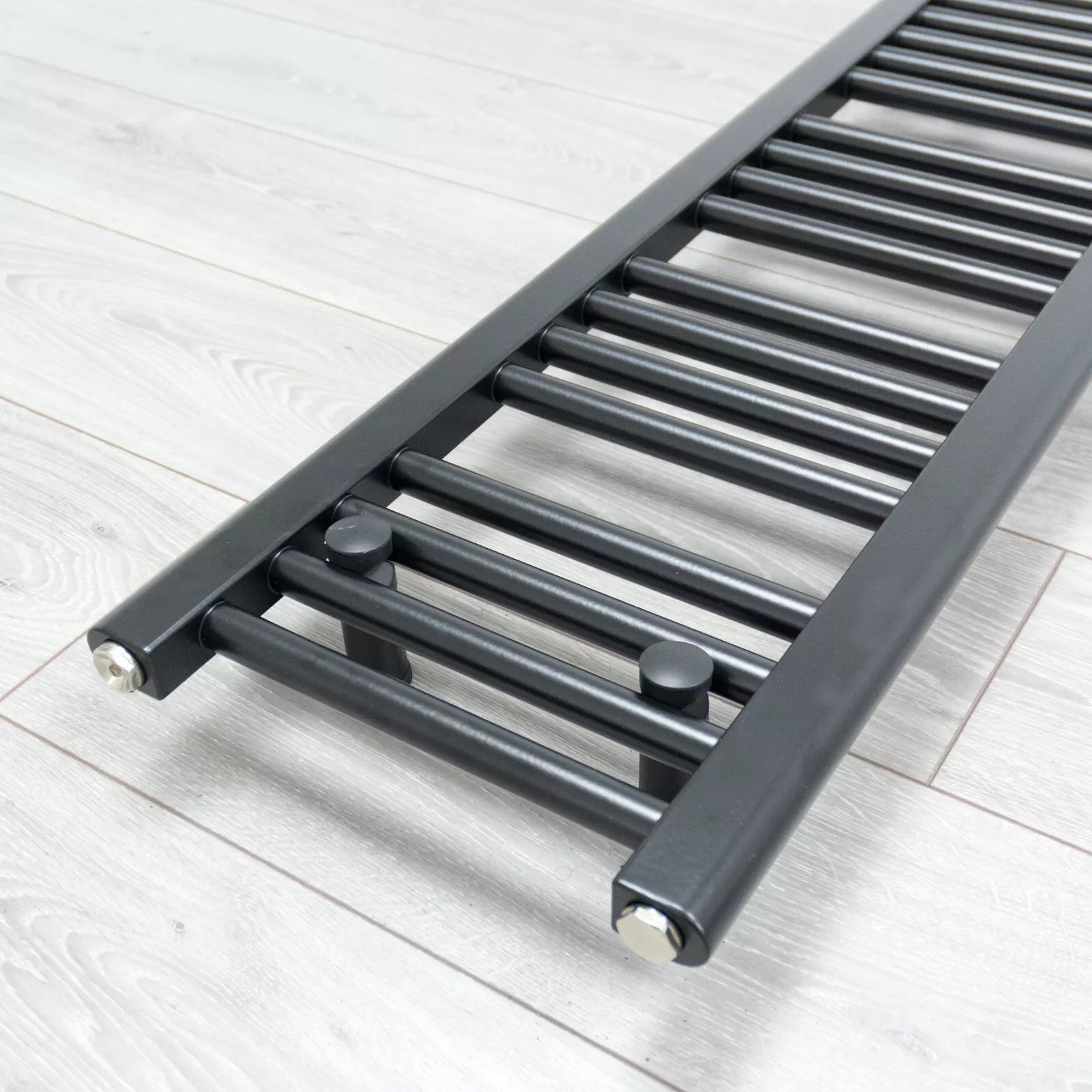 Radiador Toallero Eléctrico Negro 30x100 cm con Termostato 150W-Elegant Radiators - 7